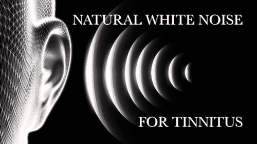 Image of white noise producing beneficial sound waves for tinnitus