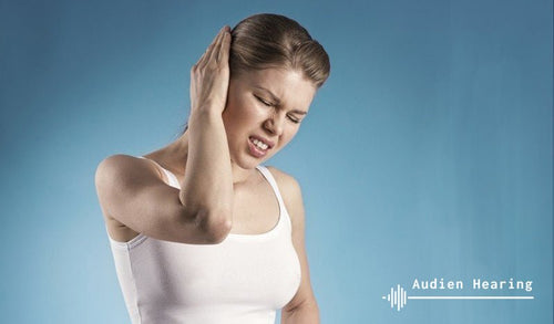 Image of individual with tinnitus pain