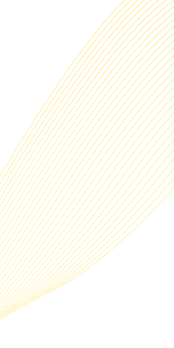 Thin yellow ribbon on a white background